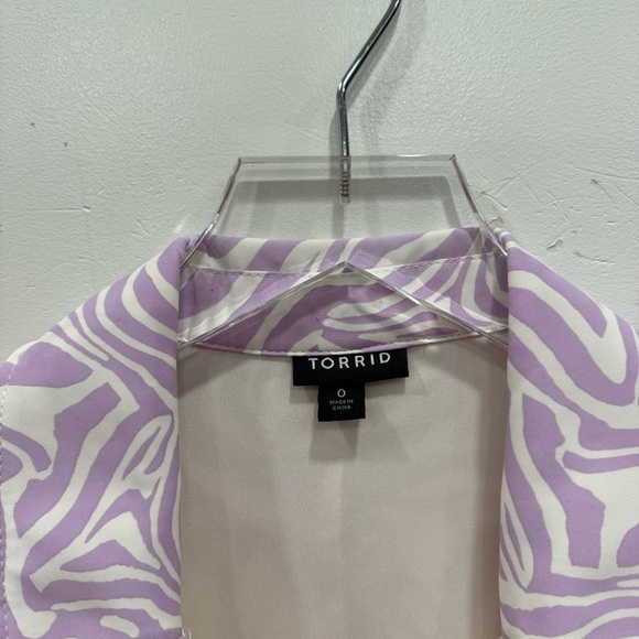 Torrid Midi Studio Crepe De Chine Collared Shirt Dress Size 0 - Picture 9 of 12